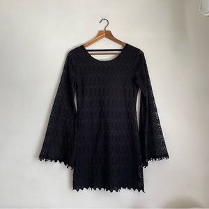 Audrey 3+1 black lace dress
